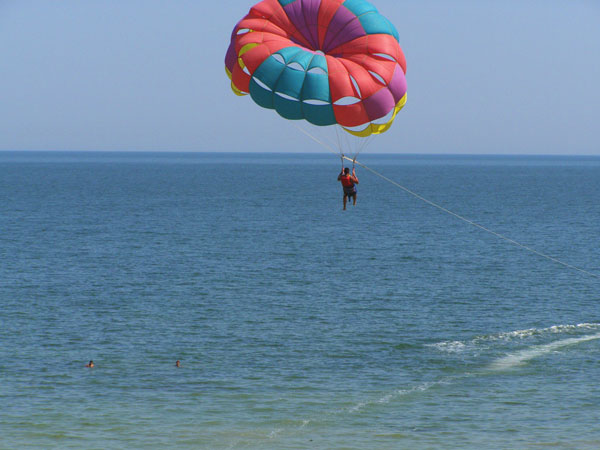 Полет над Азовским морем, Арабатская стрелка для отдыха, отдых в Геническе, летний отдых на Арабатской стрелке, где отдохнуть на море, полет на парашюте